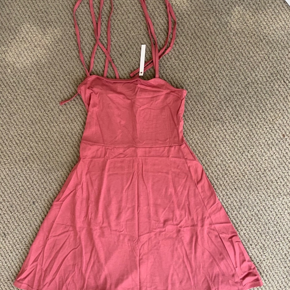 Asos pink skater dress NWT